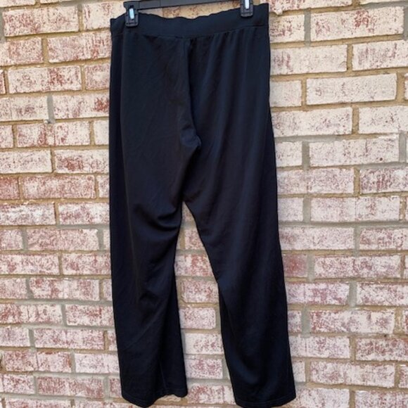 Women’s NIKE Black Dri-Fit Wide Leg Sweatpants Med - Picture 5 of 13